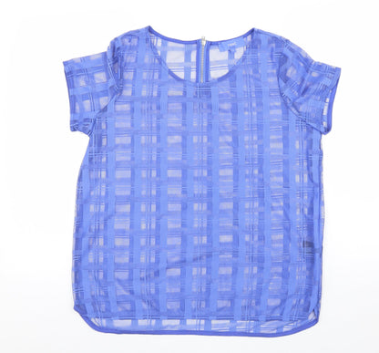 Womens UK Size 14 NEXT Blue Basic T-Shirt