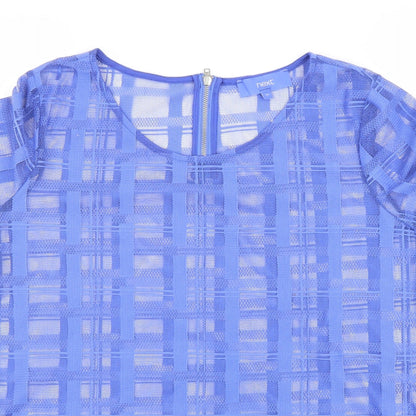 Womens UK Size 14 NEXT Blue Basic T-Shirt