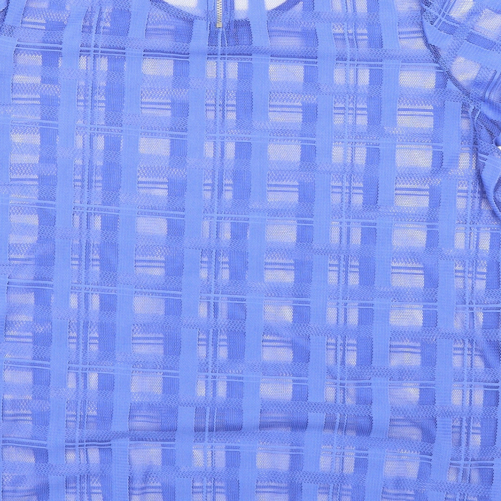 Womens UK Size 14 NEXT Blue Basic T-Shirt