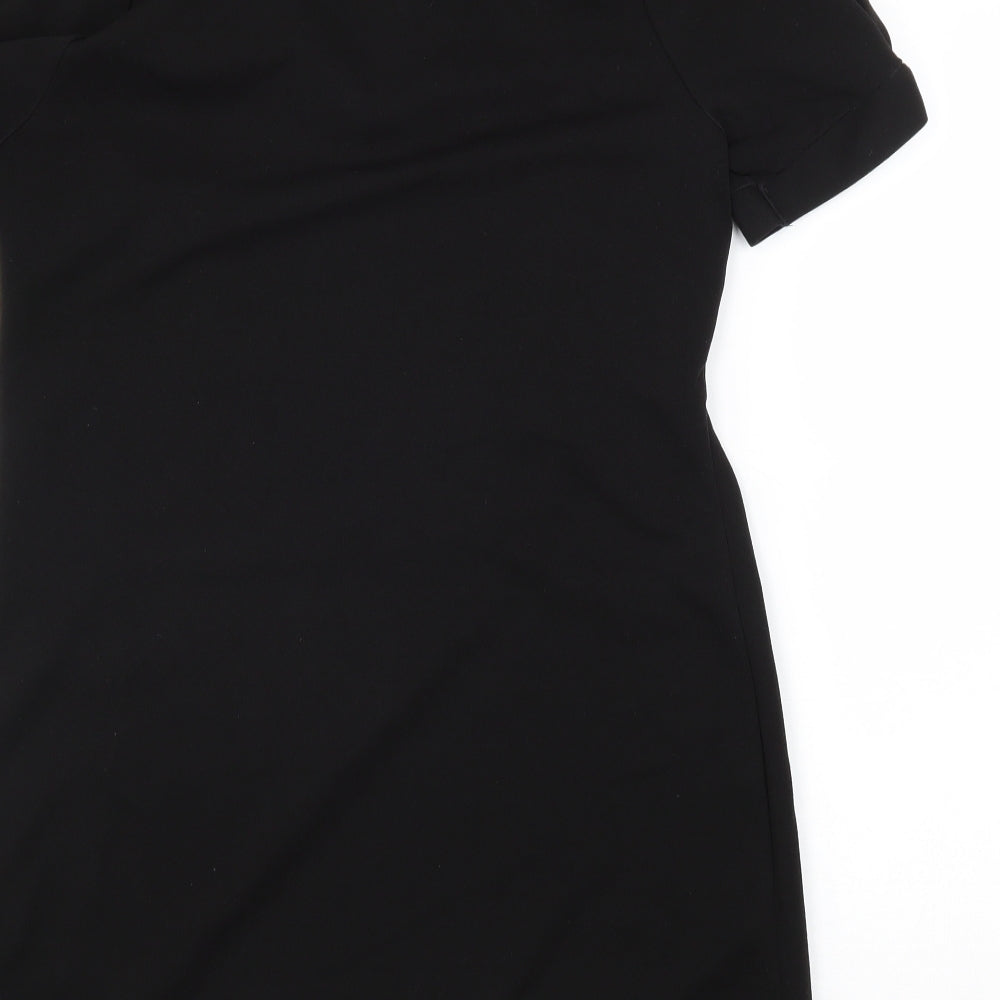 NAF NAF Womens Black Polyester A-Line Size S V-Neck Pullover