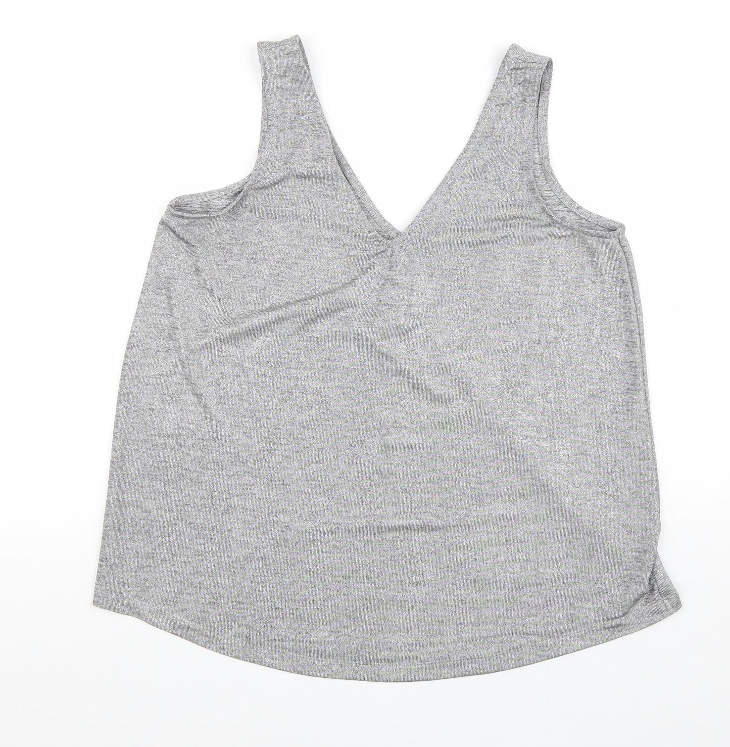 Womens UK Size 10 NEXT Grey Basic Tank