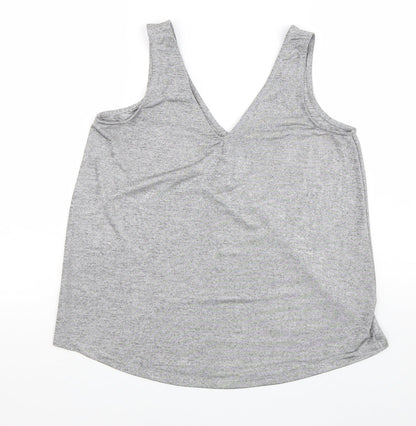 Womens UK Size 10 NEXT Grey Basic Tank
