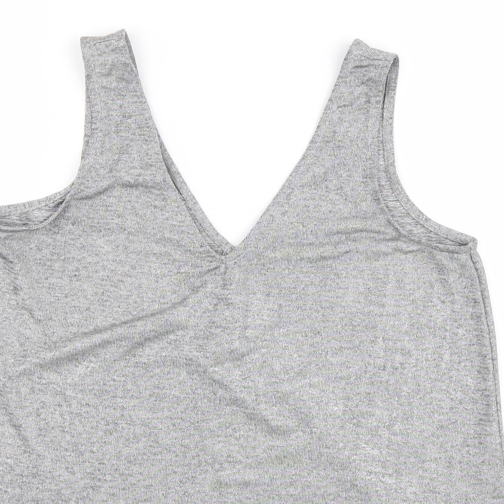Womens UK Size 10 NEXT Grey Basic Tank