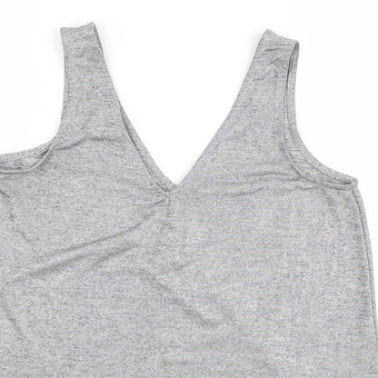 Womens UK Size 10 NEXT Grey Basic Tank