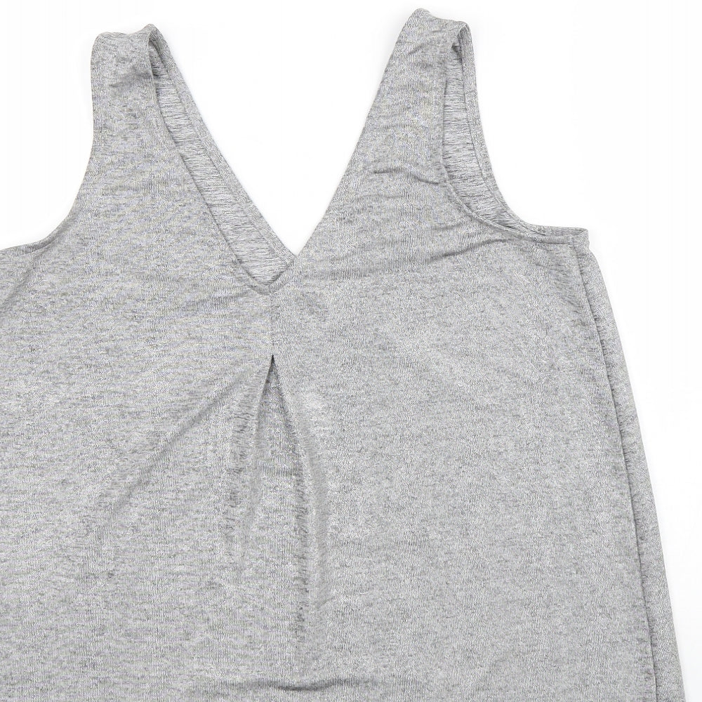 Womens UK Size 10 NEXT Grey Basic Tank