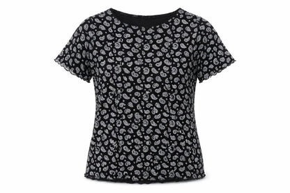 Womens UK Size M Preworn Black Basic T-Shirt
