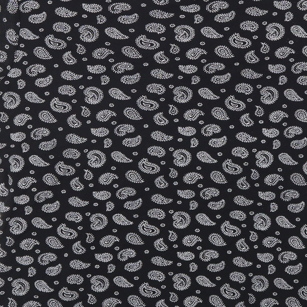 Womens UK Size M Preworn Black Basic T-Shirt