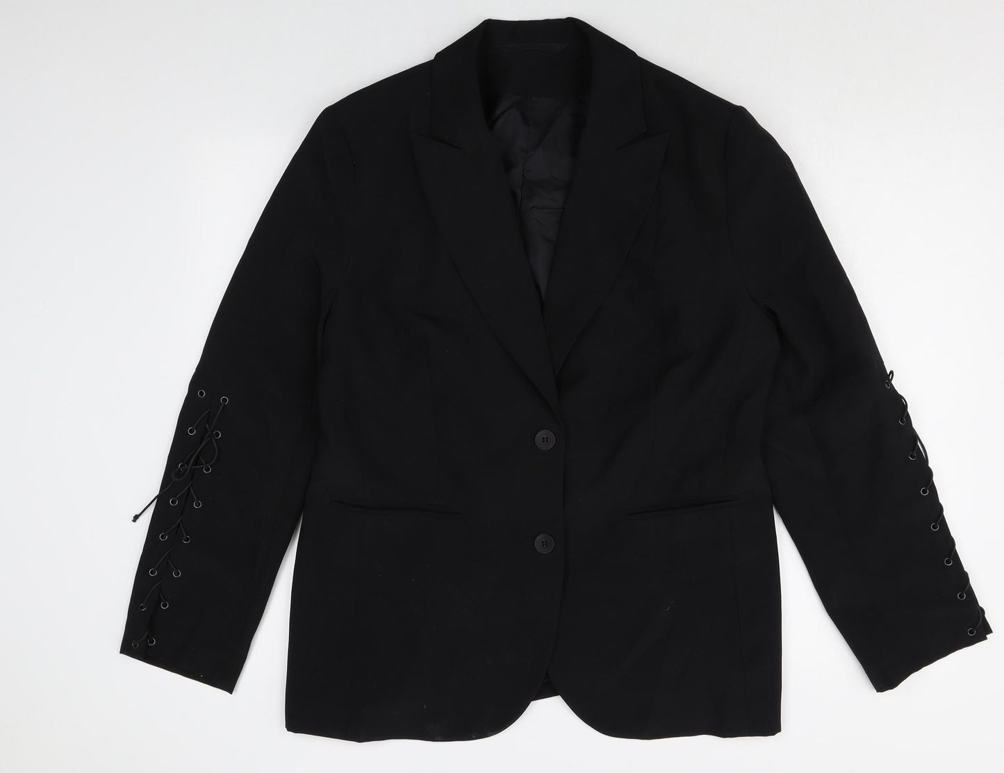 Womens UK Size 16 Preworn Regular Black Blazer
