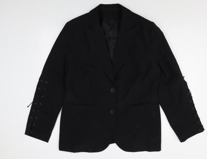 Womens UK Size 16 Preworn Regular Black Blazer