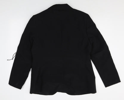 Womens UK Size 16 Preworn Regular Black Blazer