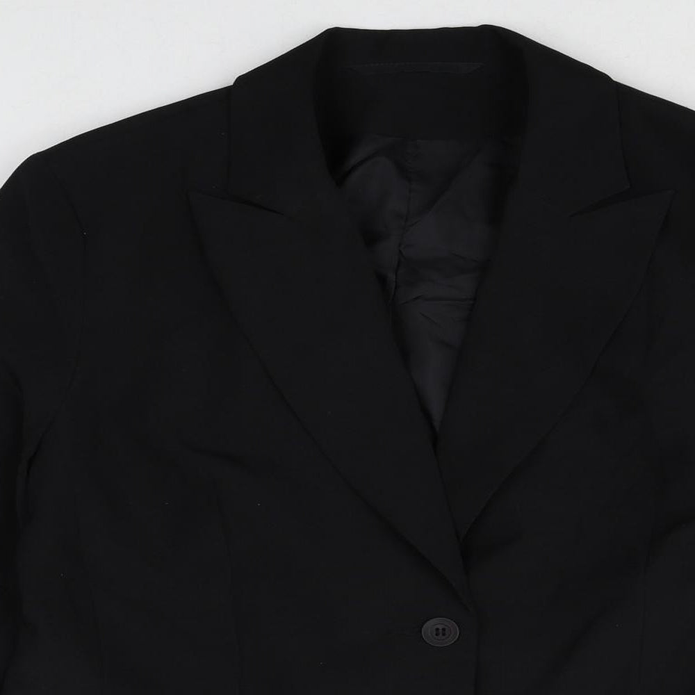 Womens UK Size 16 Preworn Regular Black Blazer