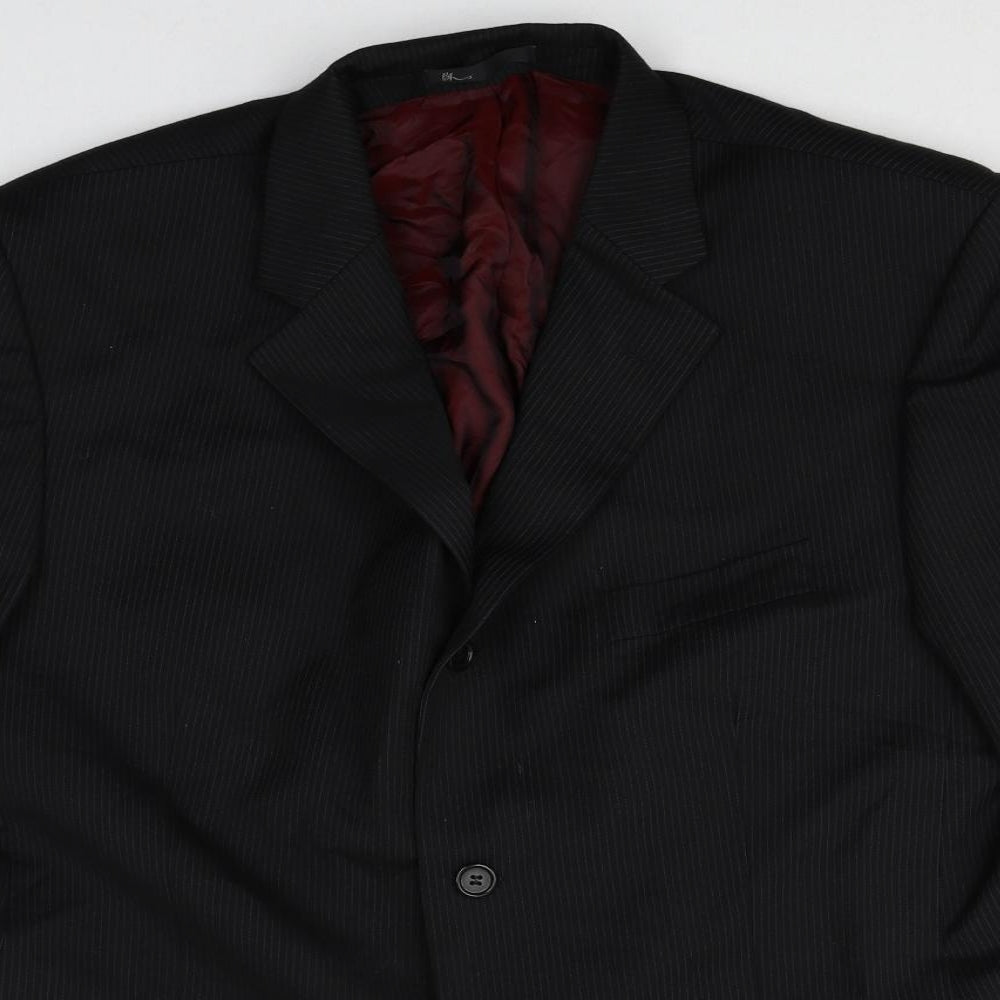 Mens UK Size 44 BHS Regular Black Suit Jacket