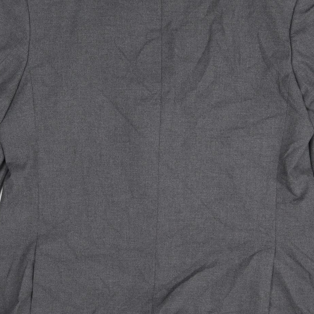 Autograph Mens Grey Polyester Jacket Suit Jacket Size 42 Big & Tall