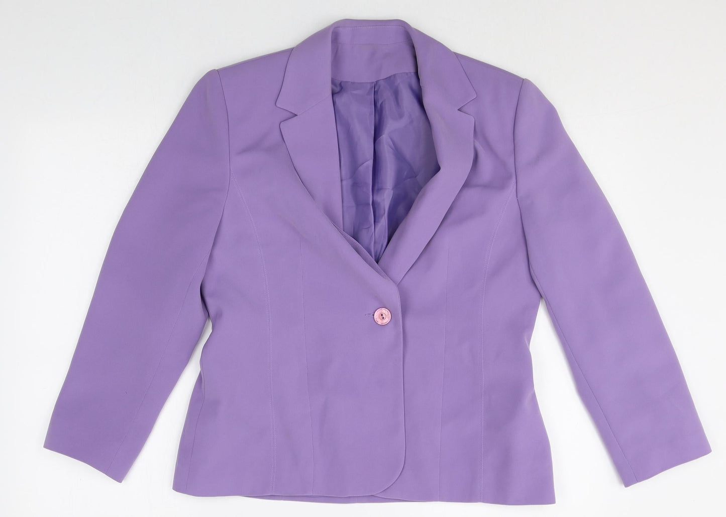 Womens UK Size 14 Anne Brooks Regular Purple Blazer