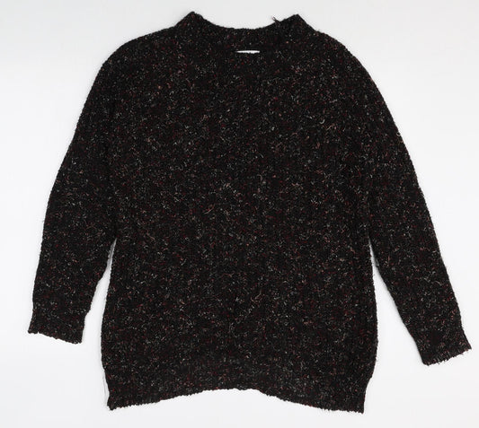 Womens UK Size S Papaya Multicoloured Pullover Jumper