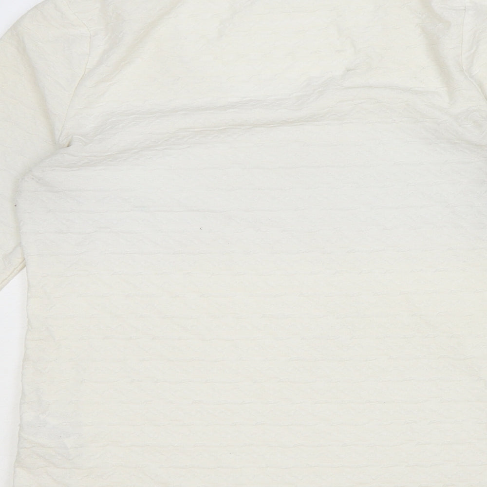 Womens UK Size 12 Marks and Spencer Ivory Basic Blouse
