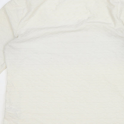Womens UK Size 12 Marks and Spencer Ivory Basic Blouse