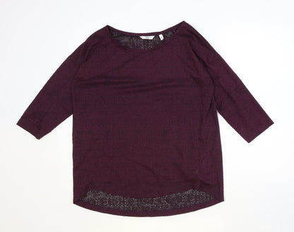 Womens UK Size 14 New Look Purple Basic Blouse