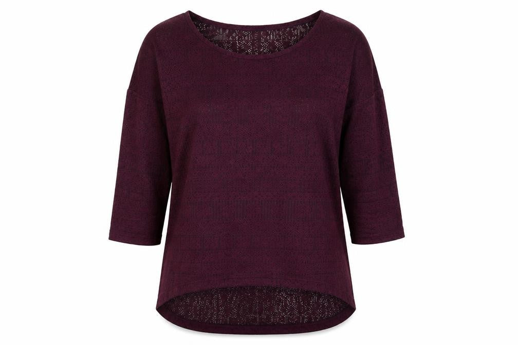 Womens UK Size 14 New Look Purple Basic Blouse