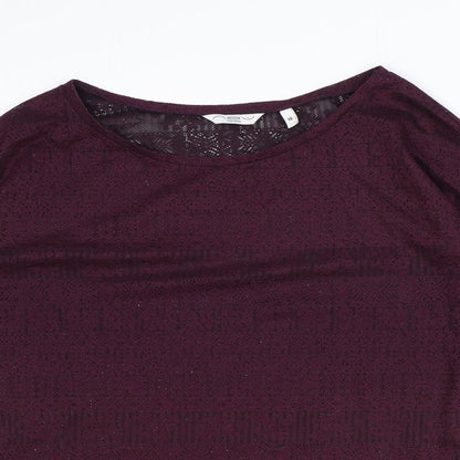 Womens UK Size 14 New Look Purple Basic Blouse