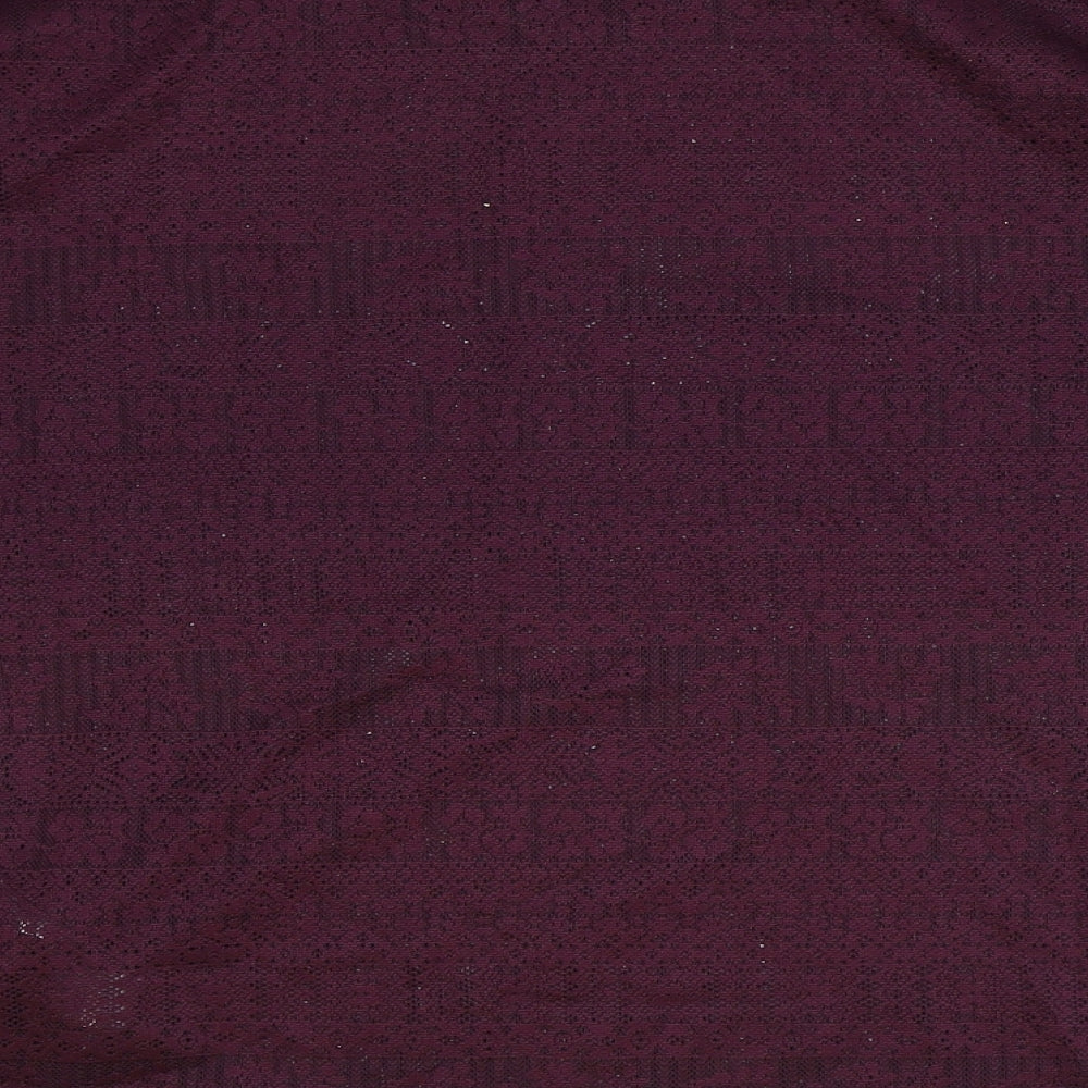 Womens UK Size 14 New Look Purple Basic Blouse