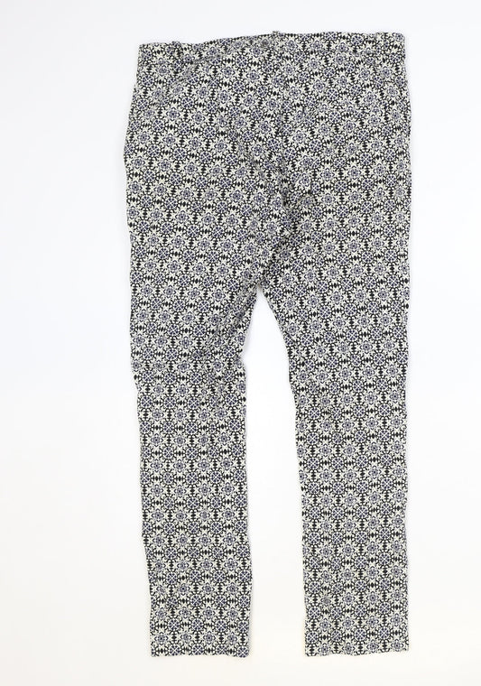 Womens UK Size 8 H&M Regular Fit  Multicoloured Trousers