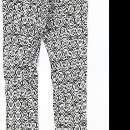 Womens UK Size 8 H&M Regular Fit  Multicoloured Trousers