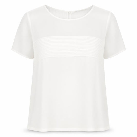 Womens UK Size 14 Planet Ivory Basic T-Shirt