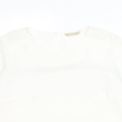 Womens UK Size 14 Planet Ivory Basic T-Shirt
