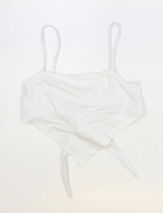 Womens UK Size 8 ASOS Ivory Cropped Tank