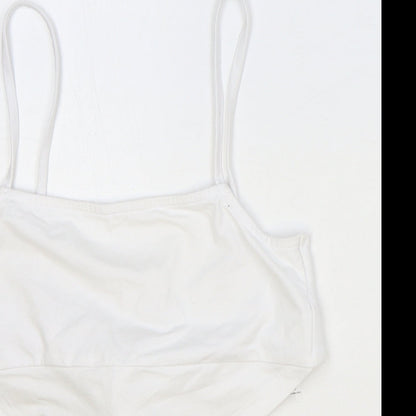 Womens UK Size 8 ASOS Ivory Cropped Tank