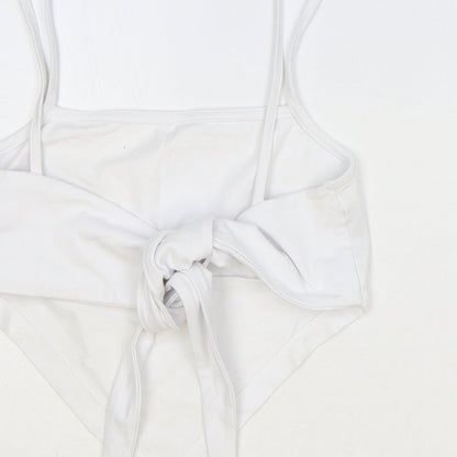 Womens UK Size 8 ASOS Ivory Cropped Tank