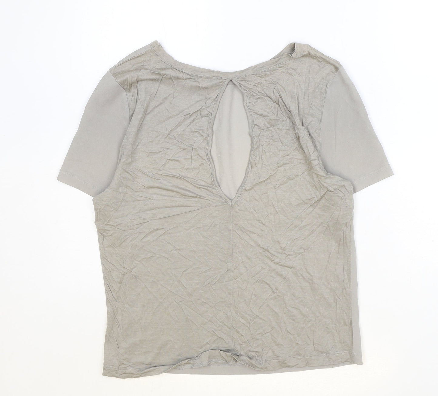 Womens UK Size S French Connection Grey Basic T-Shirt