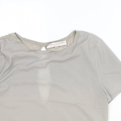 Womens UK Size S French Connection Grey Basic T-Shirt