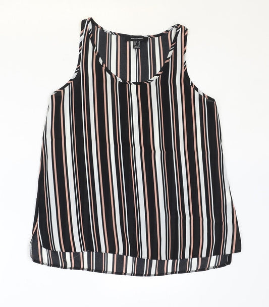 Womens UK Size 8 Atmosphere Black Basic Tank