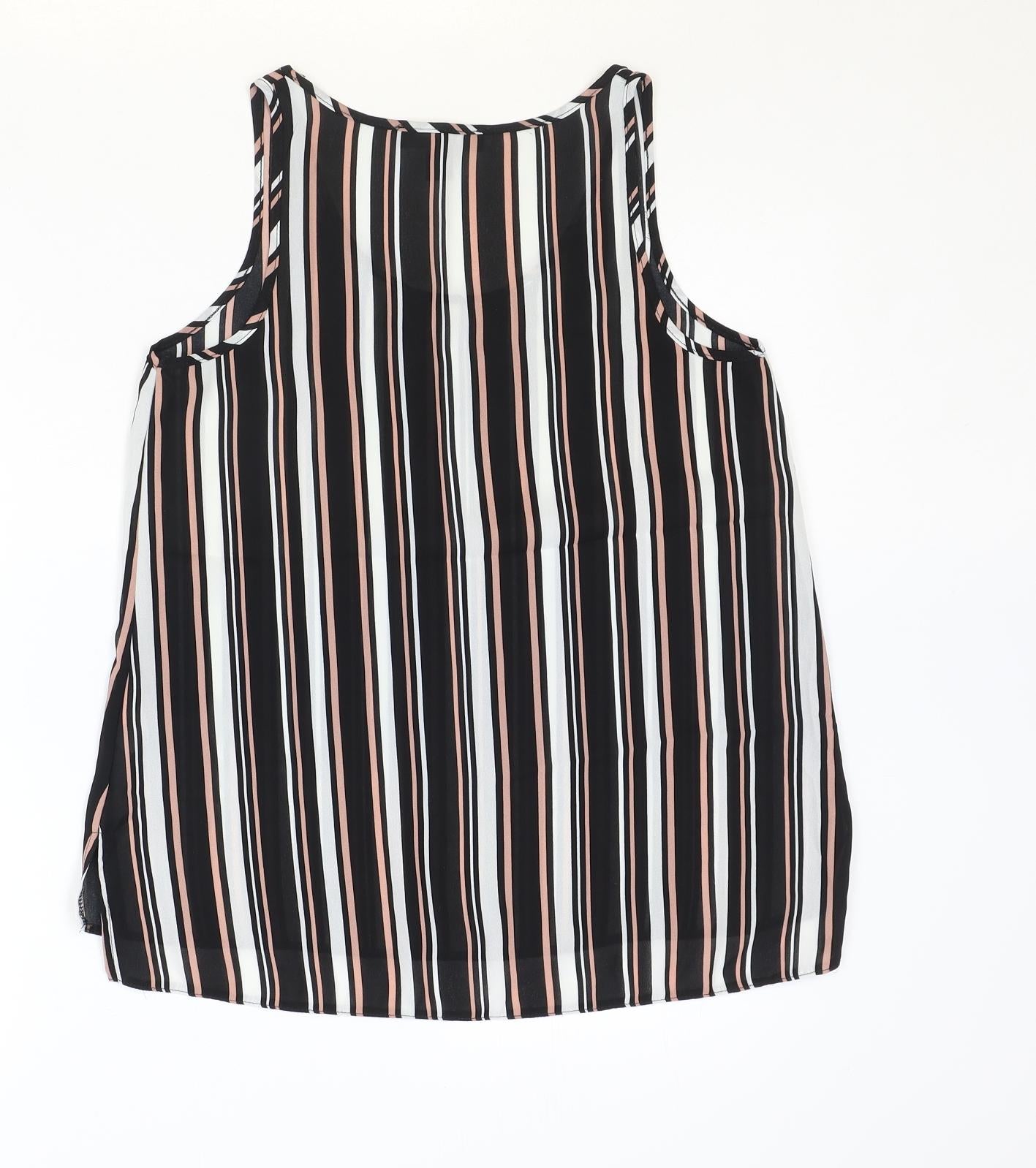 Womens UK Size 8 Atmosphere Black Basic Tank