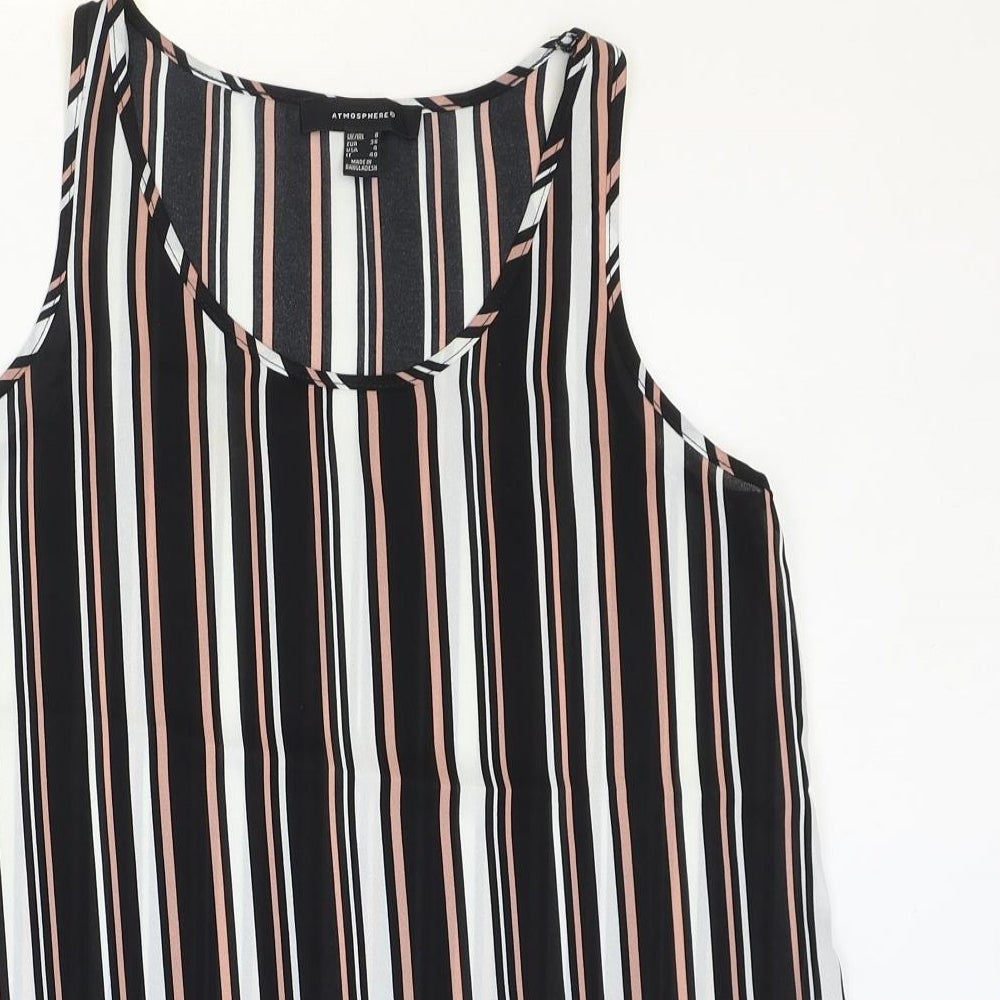 Womens UK Size 8 Atmosphere Black Basic Tank