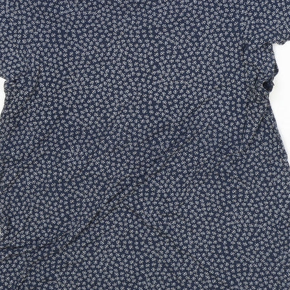 Womens UK Size XS H&M Blue Basic T-Shirt