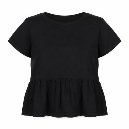 Womens UK Size 12 New Look Black Basic T-Shirt