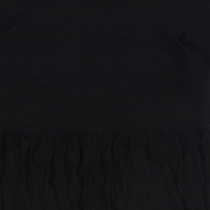 Womens UK Size 12 New Look Black Basic T-Shirt