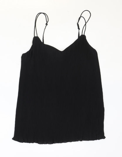 Womens UK Size 8 Warehouse Black Camisole Tank