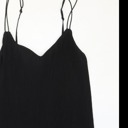 Womens UK Size 8 Warehouse Black Camisole Tank