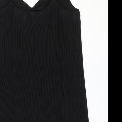 Womens UK Size 8 Warehouse Black Camisole Tank