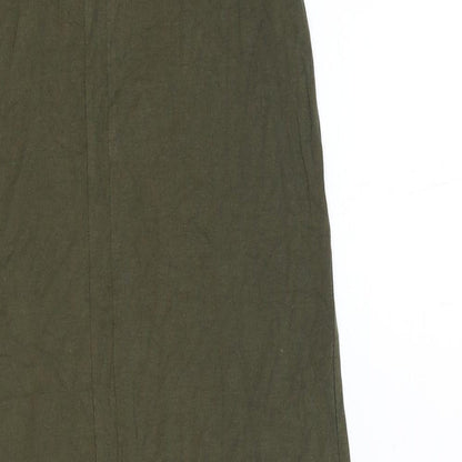 H&M Womens Green Polyester Tank Dress Size XS Round Neck Pullover