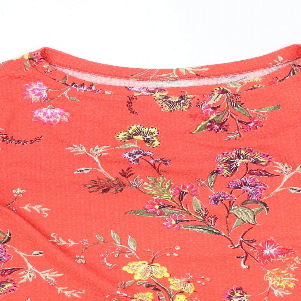 Womens UK Size 12 Marks and Spencer Red Basic Blouse