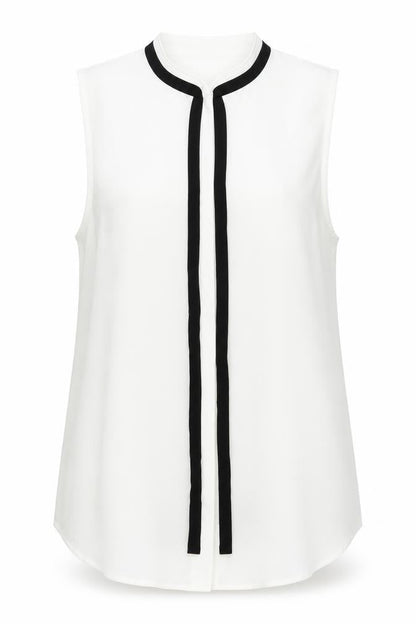 Womens UK Size 8 H&M Ivory Basic Button-Up