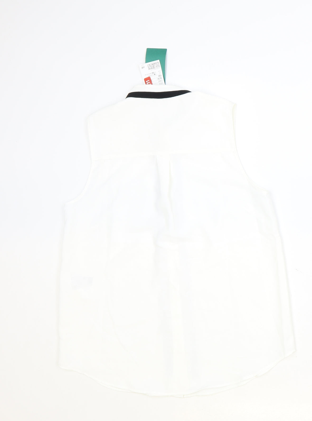 Womens UK Size 8 H&M Ivory Basic Button-Up