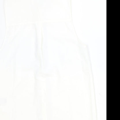 Womens UK Size 8 H&M Ivory Basic Button-Up