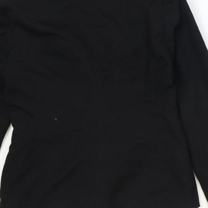 NEXT Womens Black Polyester Jacket Blazer Size 10