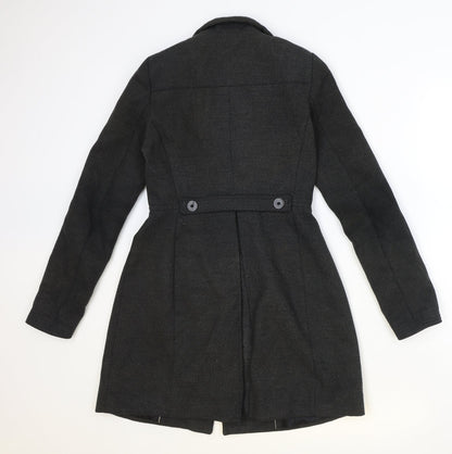 Womens UK Size XS Zara Grey Overcoat